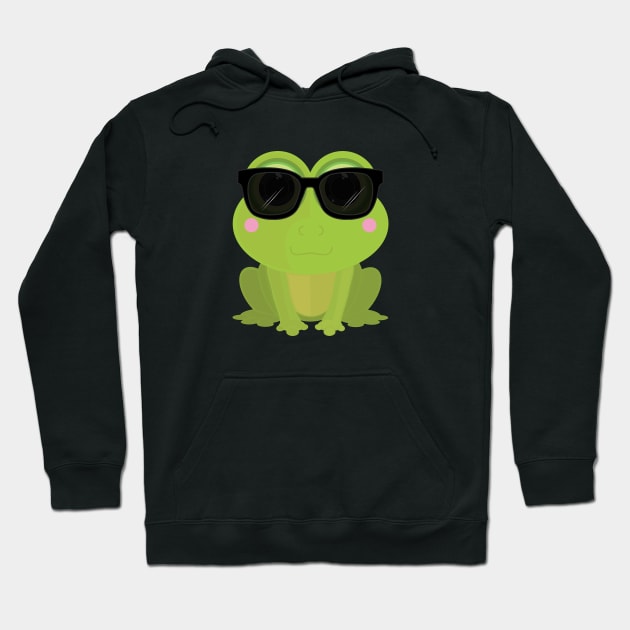 Cool Frog Hoodie by adamzworld